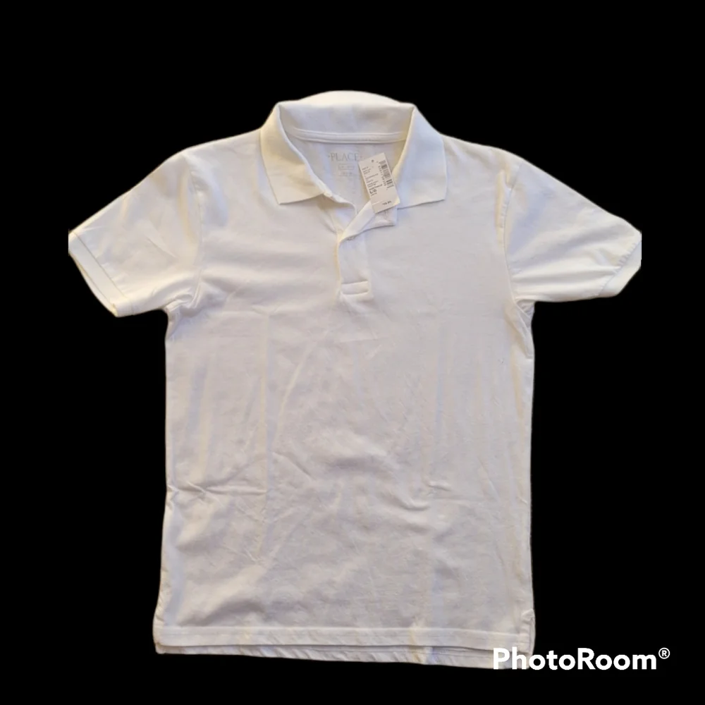 White THE CHILDREN'S PLACE Short Sleeve Polo - Size 10/12